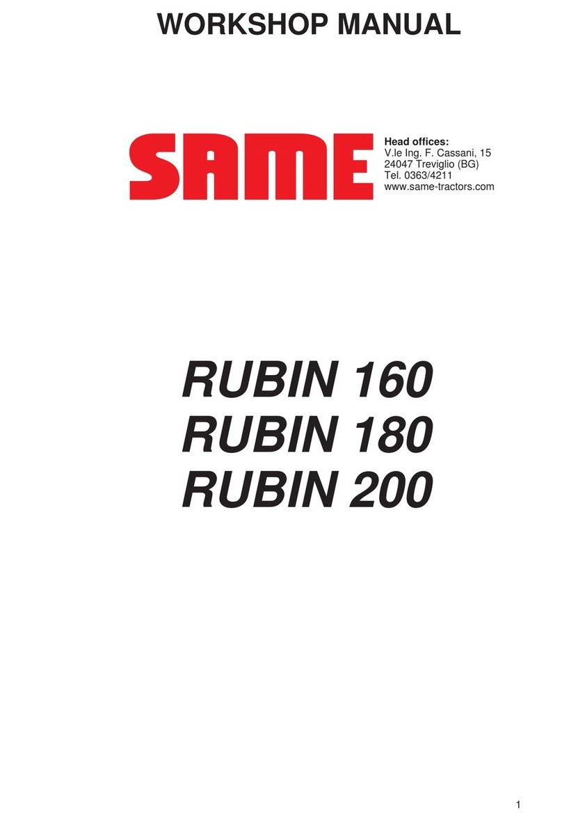 SAME RUBIN 160 Workshop manual
