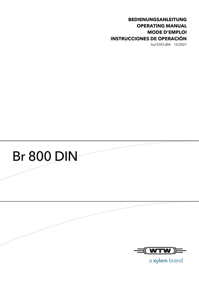 Xylem wtw Br 800 DIN operating manual