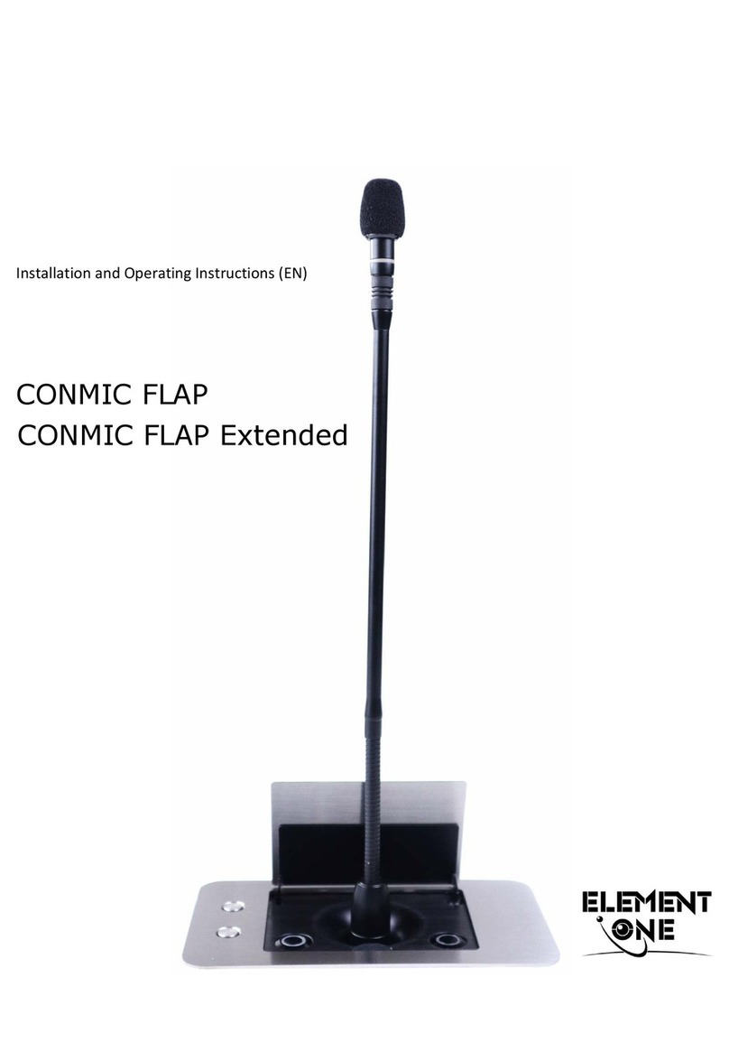 Element One CONMIC FLAP Installation and operating instructions