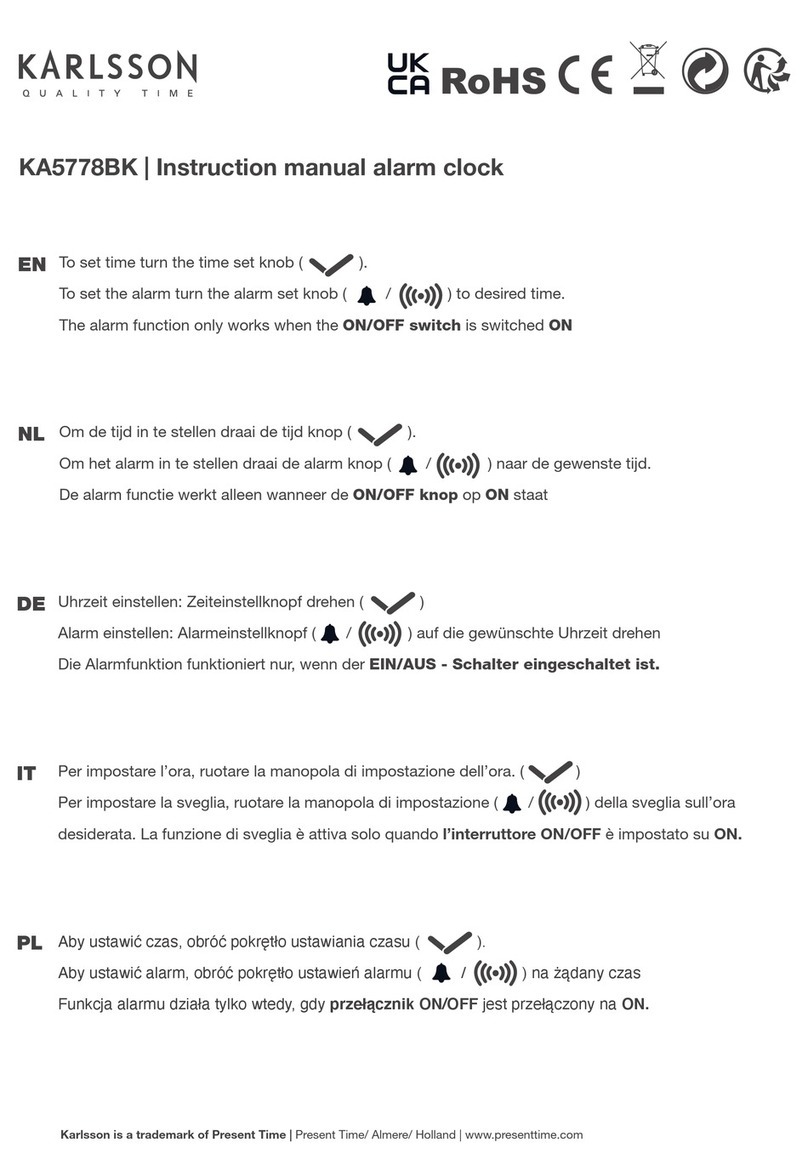 Karlsson KA5778BK User manual