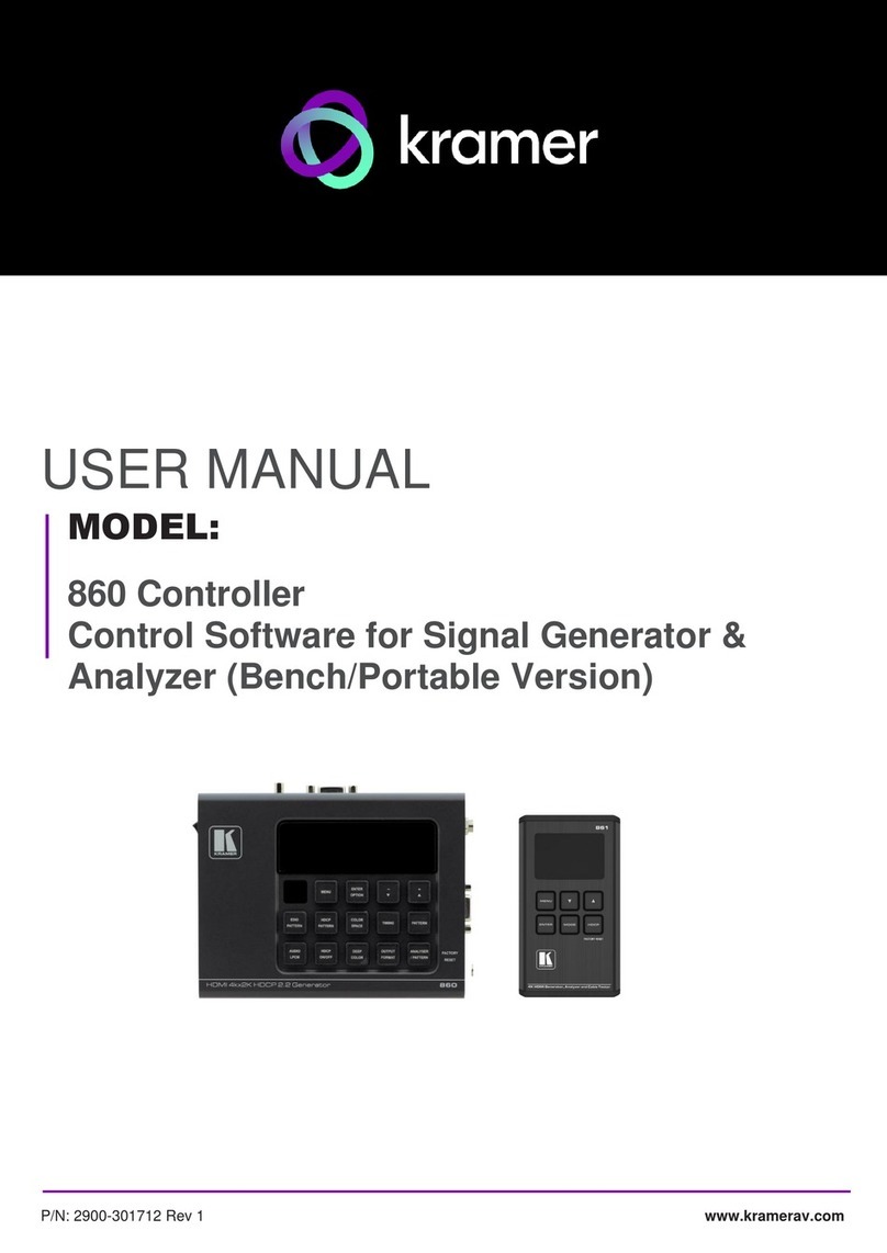 Kramer 860 User manual