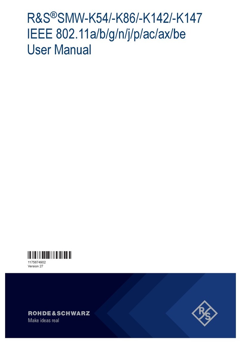Rohde & Schwarz R&S SMW-K54 user manual