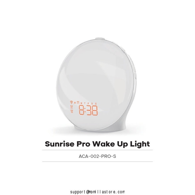 Sunrise Pro Wake Up Light manual