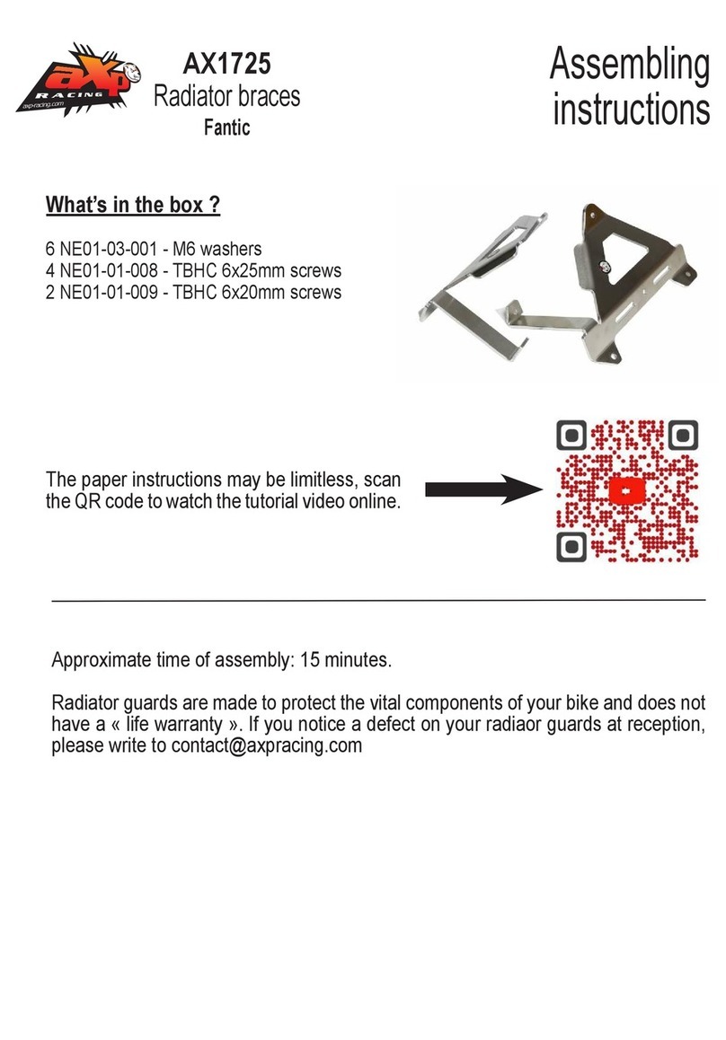 aXp RACING AX1725 Installation guide