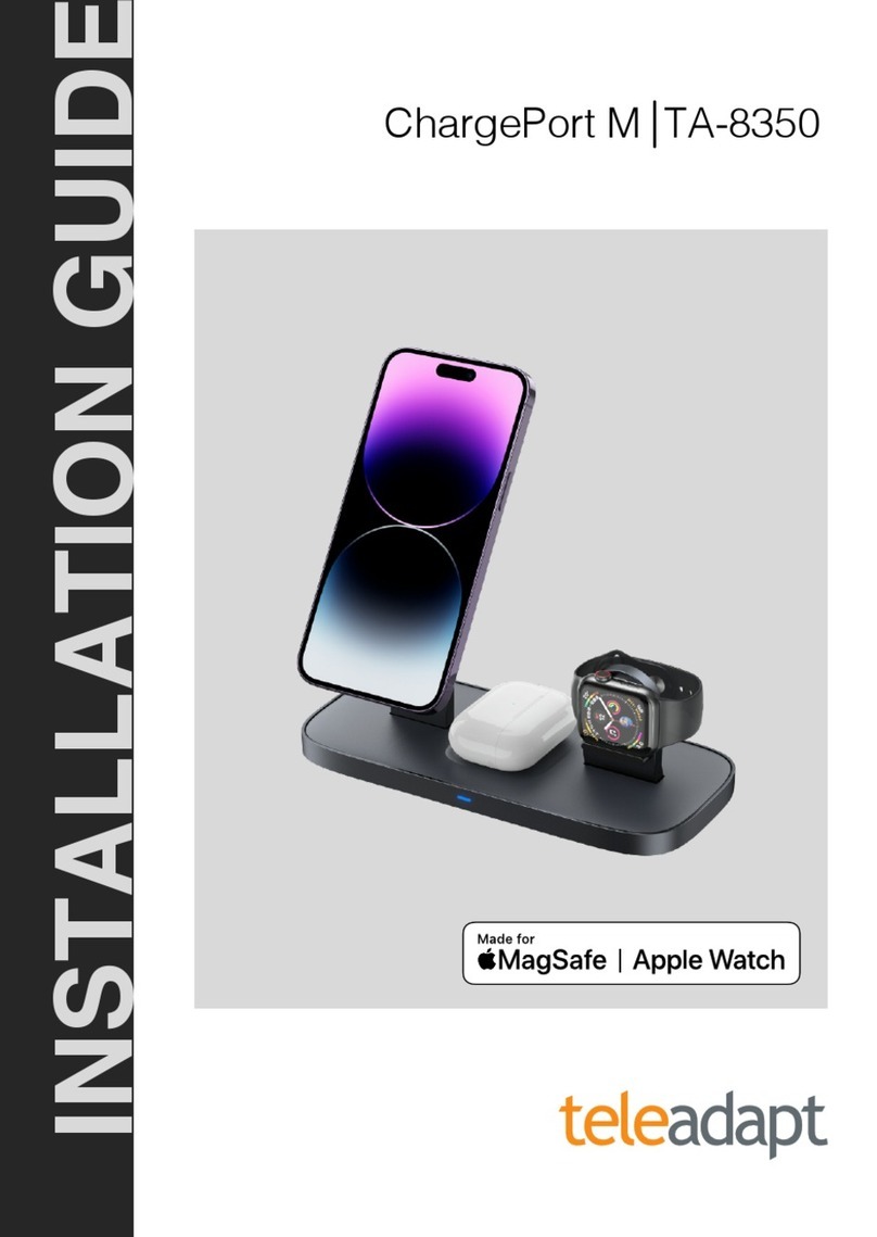 TeleAdapt ChargePort M TA-8350 installation guide