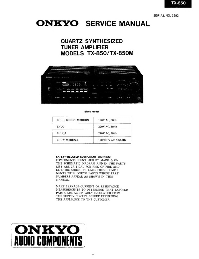 Onkyo TX-850 Service manual