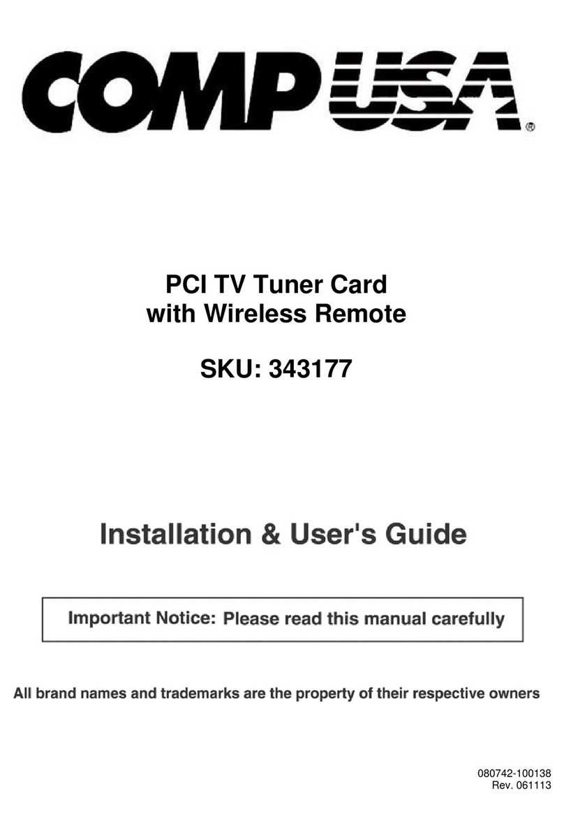 CompUSA 343177 Installation & user guide