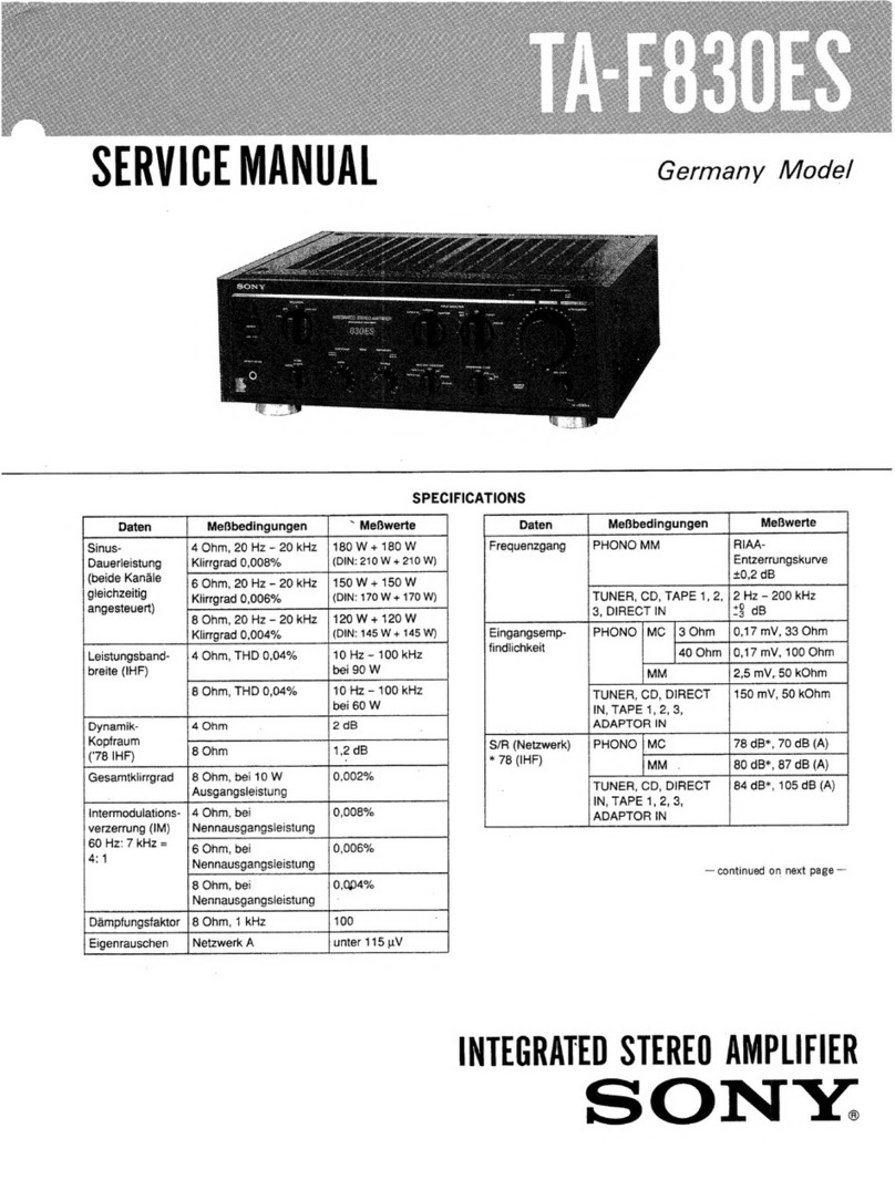 Sony TA-F830ES Service manual