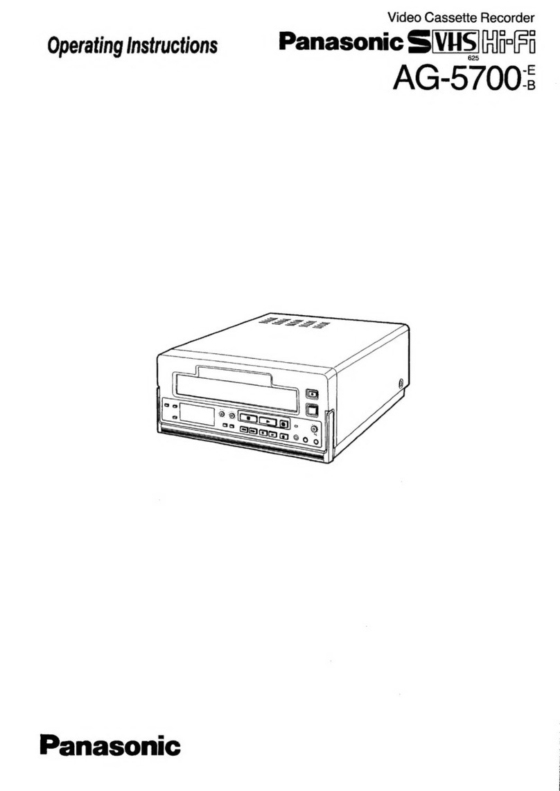 Panasonic AG5700 - SVHS User manual Panasonic AG5700 - SVHS User manual