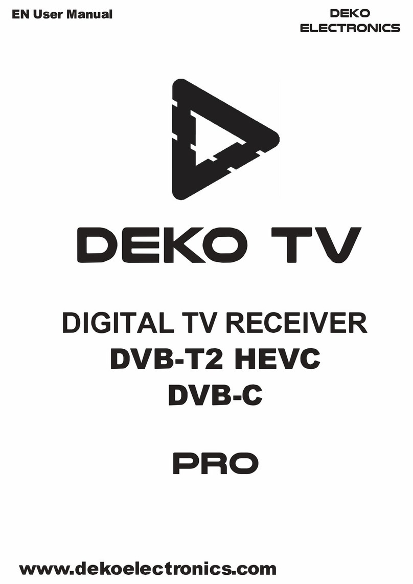 DeKo PRO DVB-T2 HEVC user manual