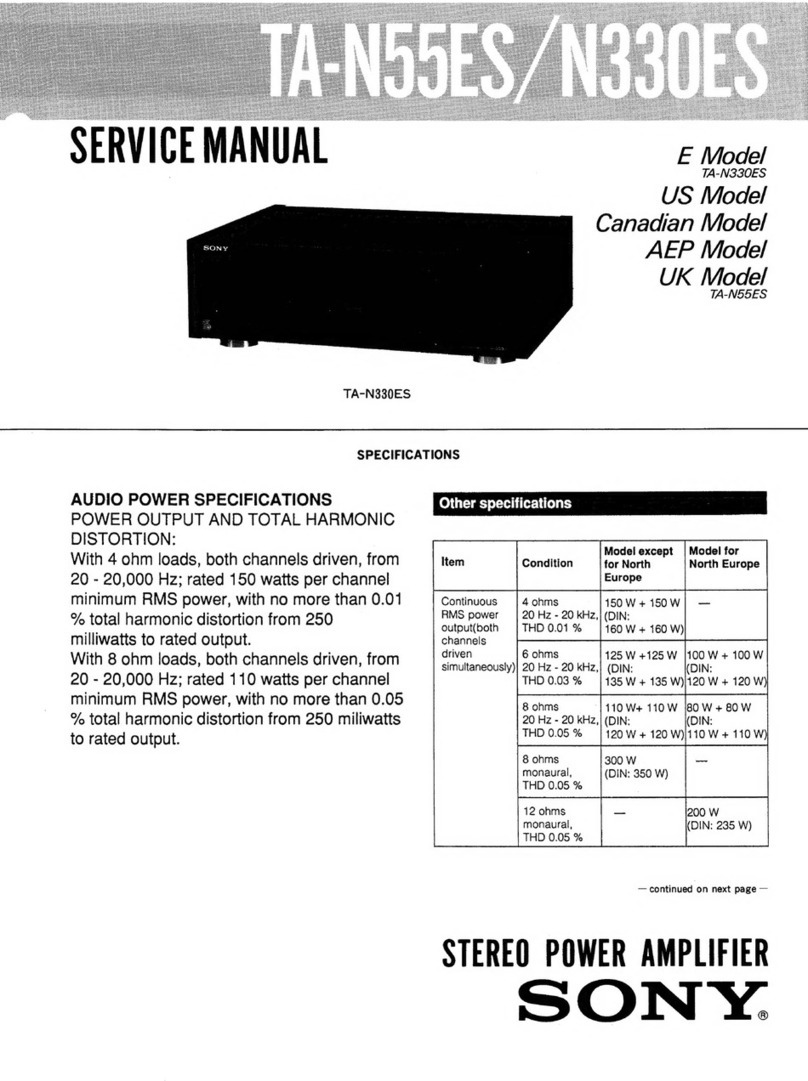 Sony TA-N55ES User manual Sony TA-N55ES User manual