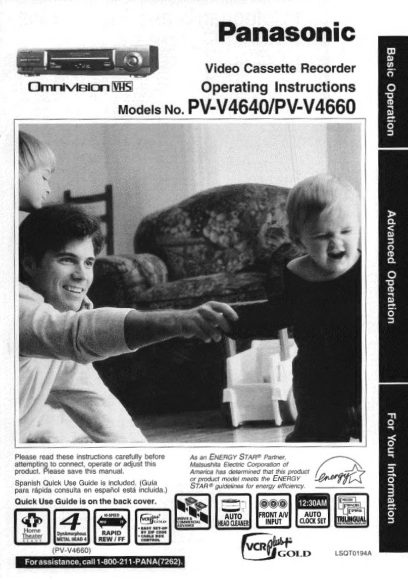 Panasonic Omnivision PV-V4640 User manual