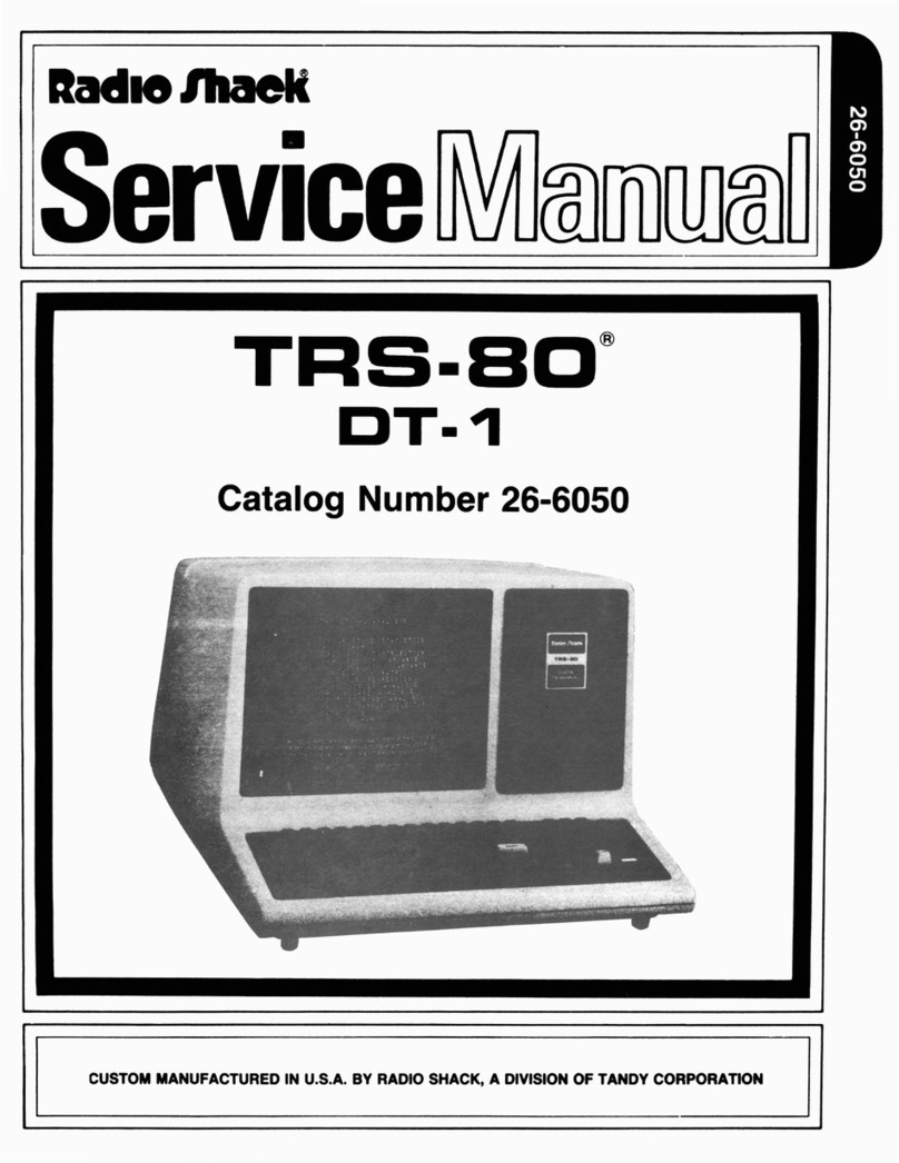 Radio Shack TRS-80 User manual