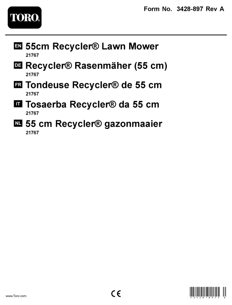 Toro Recycler 21767 User manual