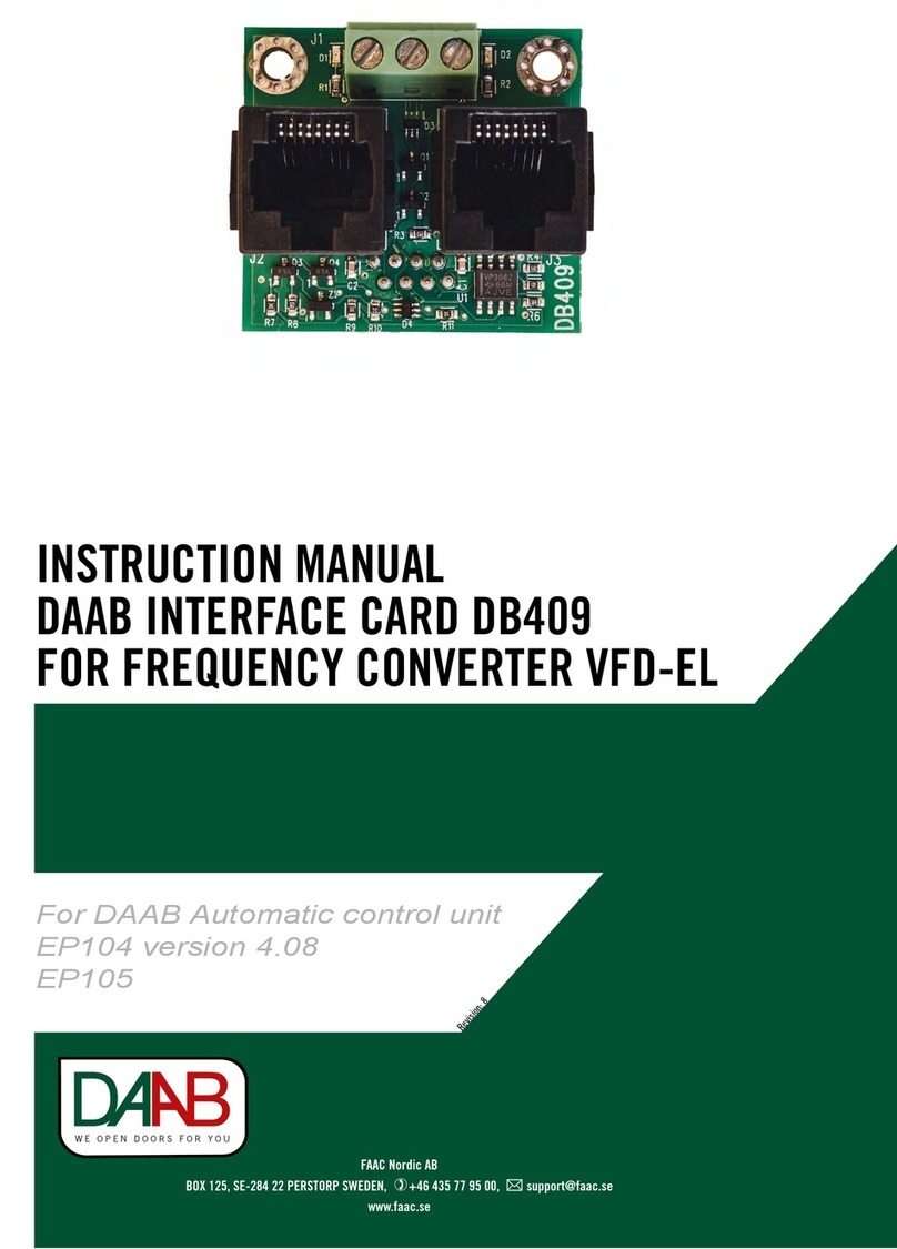 DAAB DB409 instruction manual