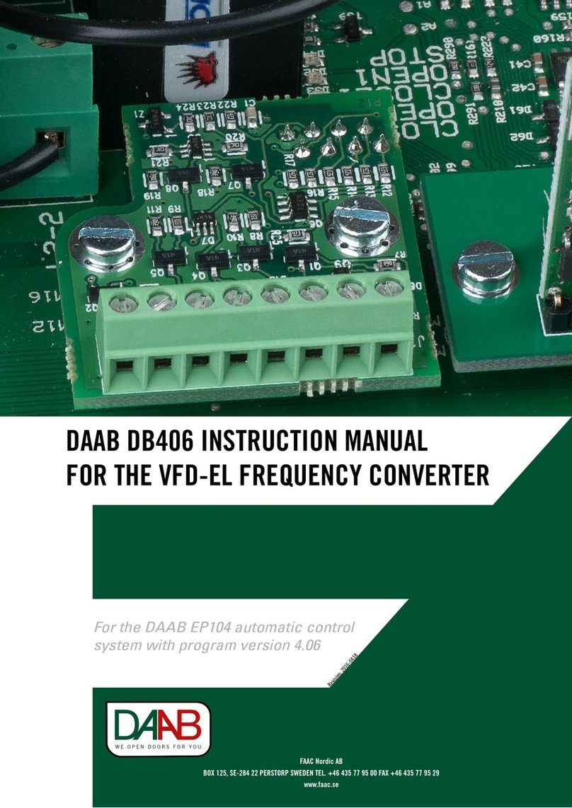 DAAB DB406 instruction manual