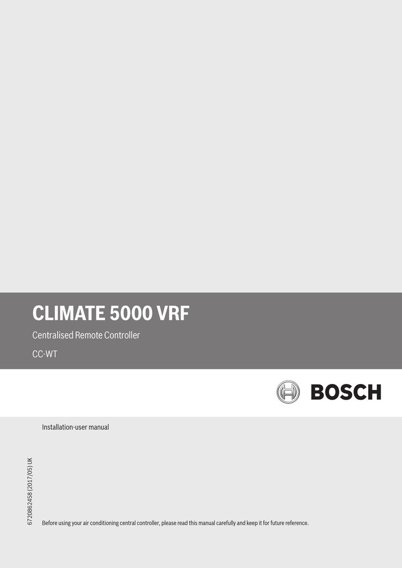 Bosch CLIMATE 5000 VRF RDCI Series Instruction Manual
