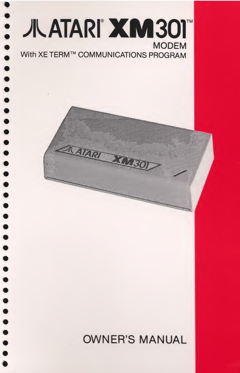Atari XM301 User manual