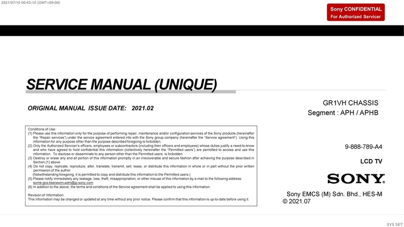 Sony Bravia FW-32BZ30J User manual Sony Bravia FW-32BZ30J User manual