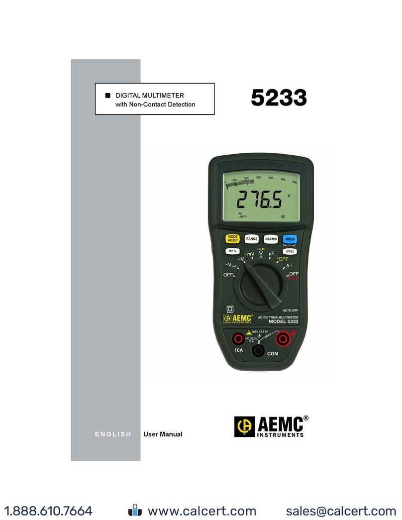 AEMC instruments 5233 User manual