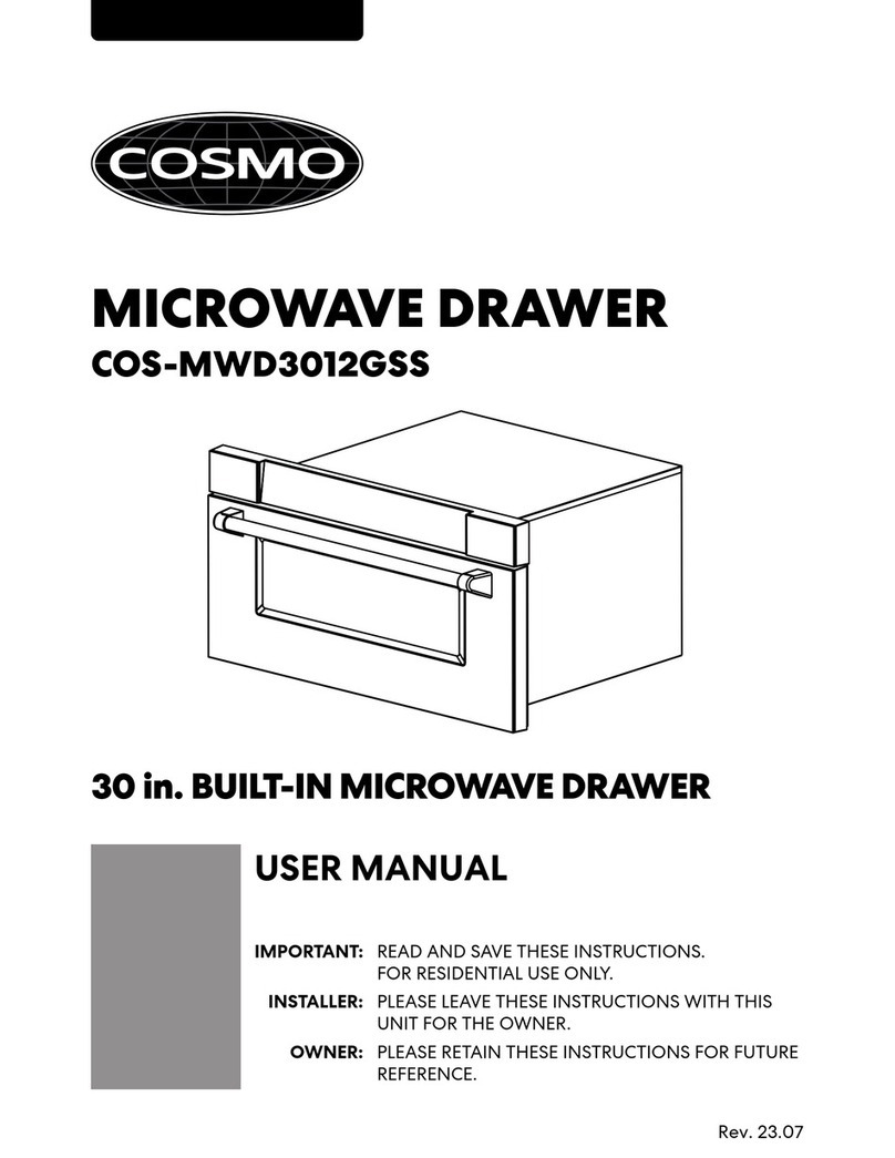 Cosmo COS-MWD3012GSS User manual