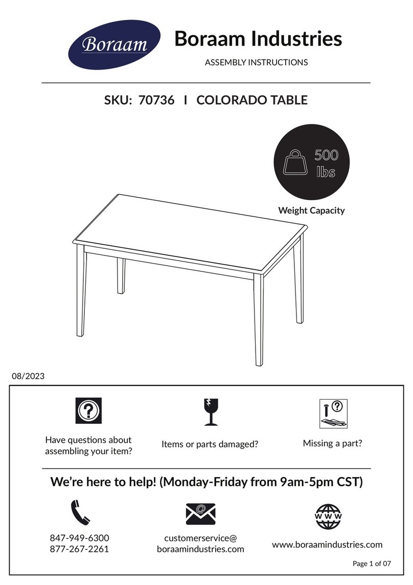 Boraam COLORADO 70736 Assembly instructions