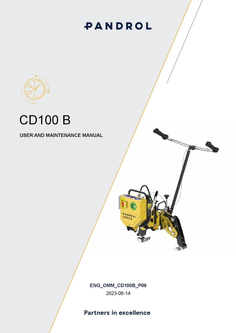 PANDROL CD100 B User and maintenance manual