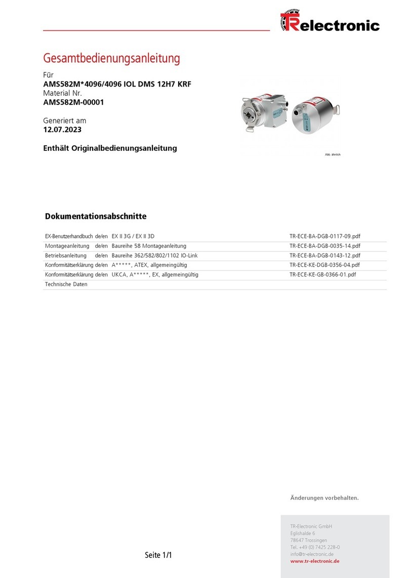 TR-Electronic A 130I Series Operation instructions