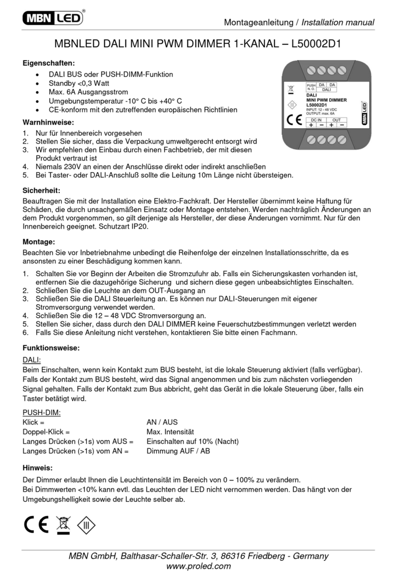 MBNLED L50002D1 User manual
