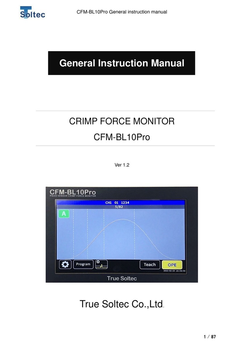 TRUE SOLTEC CFM-BL10Pro Instruction manual