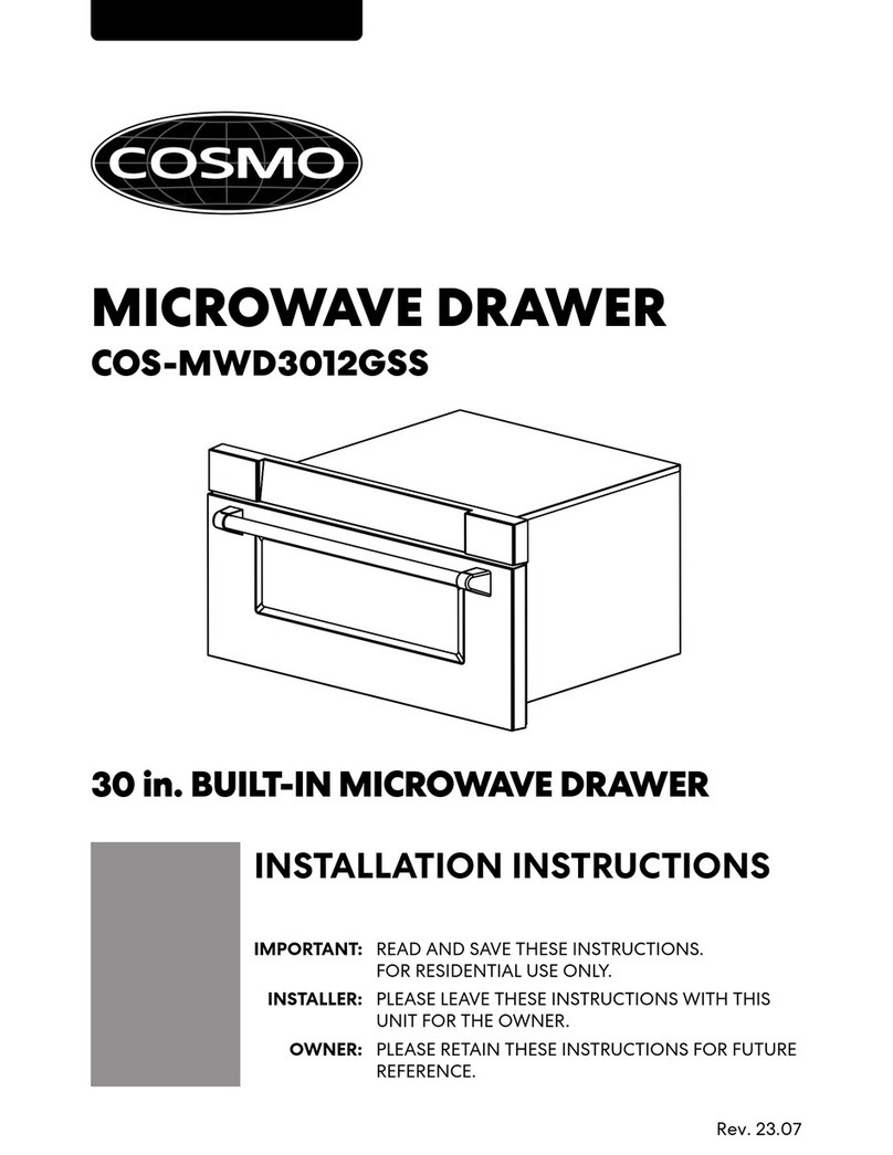 Cosmo COS-MWD3012GSS User manual