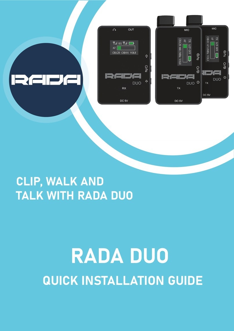 rada DUO Quick installation guide