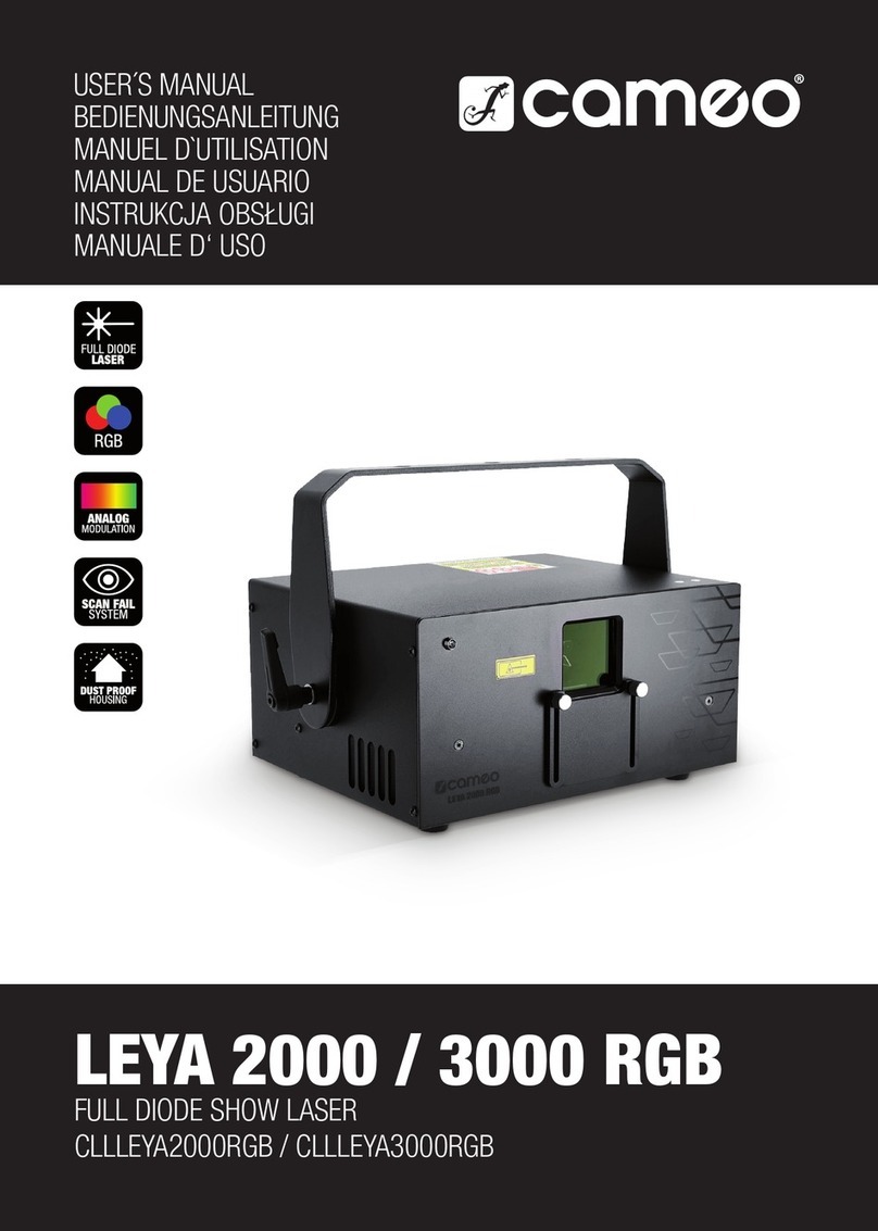 Cameo LEYA 2000 RGB User manual