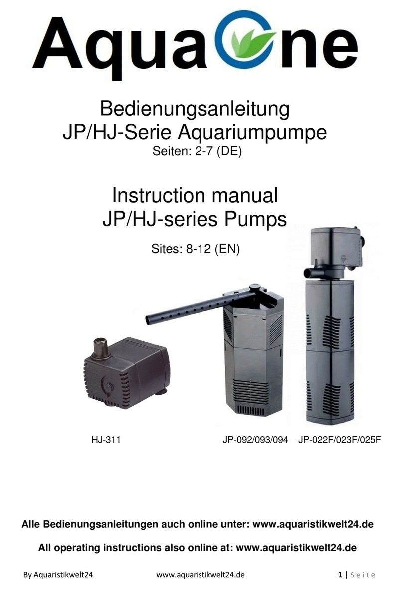 Aqua One JP Series instruction manual