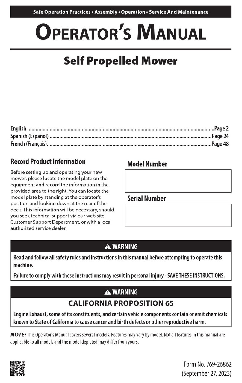 Troy-Bilt TB200 User manual