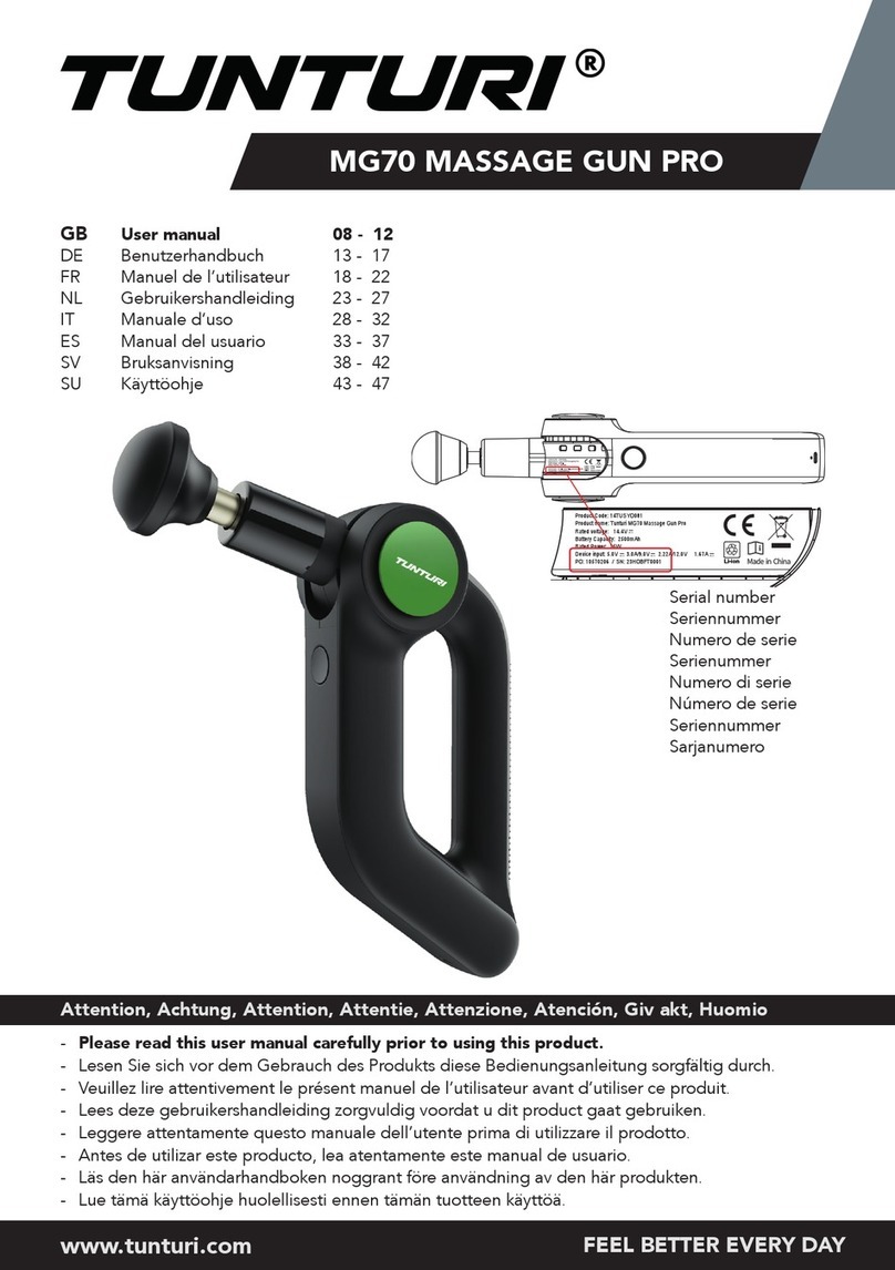 Tunturi MG70 user manual