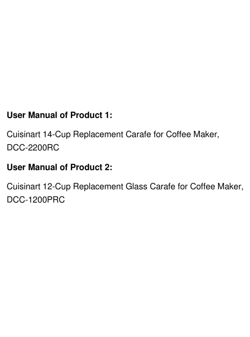 Cuisinart Brew Central DCC-2200RC Instruction booklet