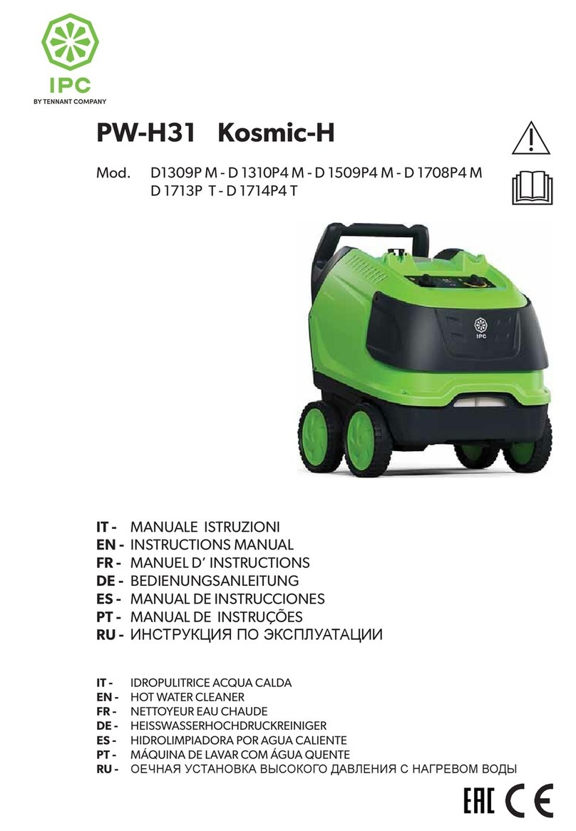 Tennant IPC Kosmic-H PW-H31 instruction manual