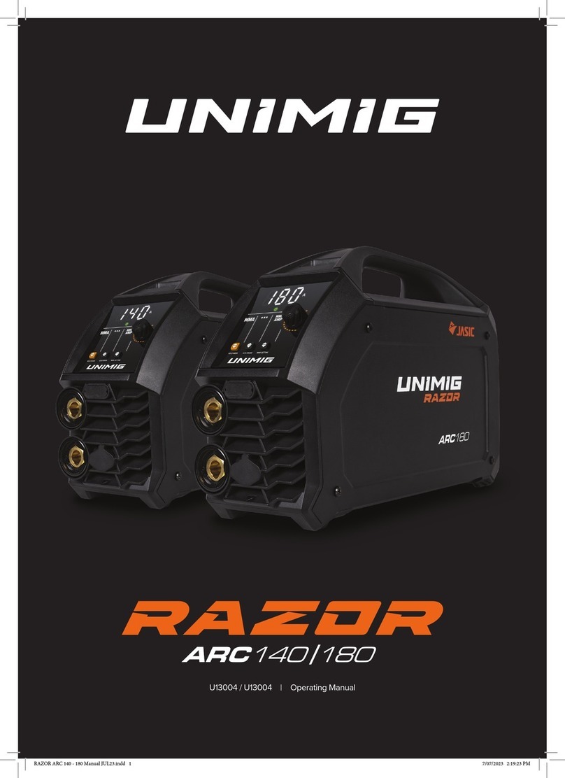 Uni-Mig RAZOR ARC 140 User manual