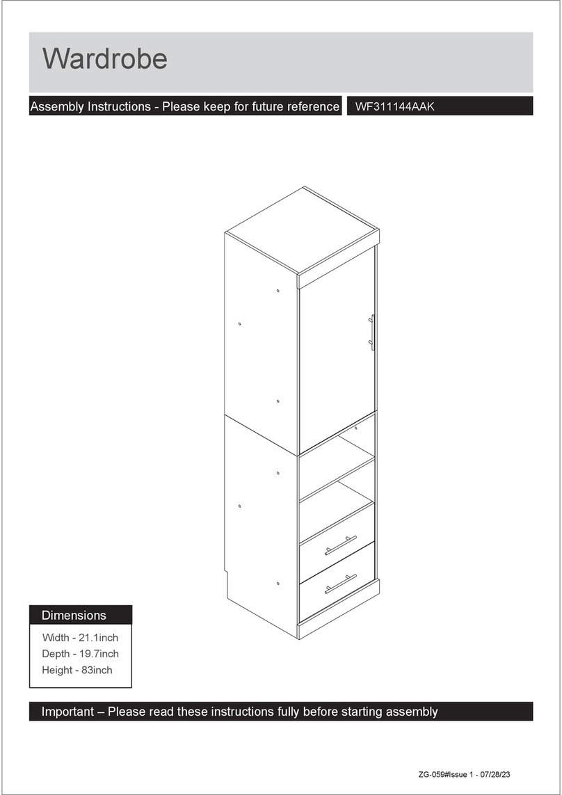 BED BATH & Beyond WF311144AAK Assembly instructions