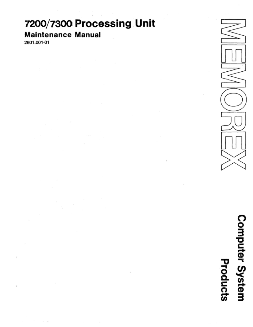 Memorex 7200 Maintenance manual