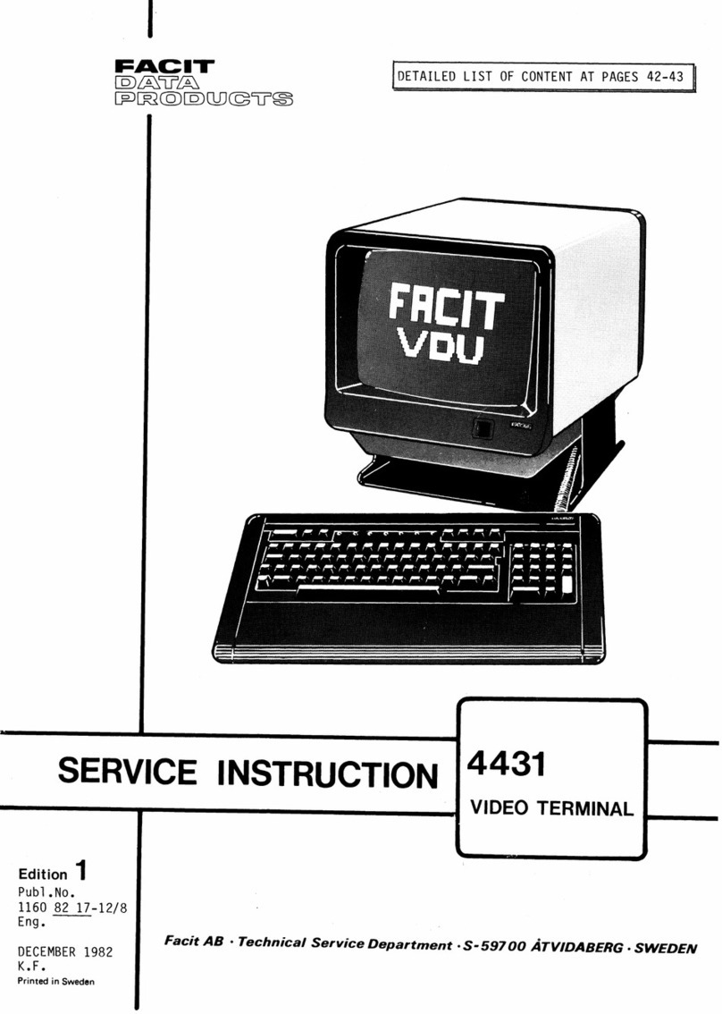 Facit 4431 Service instruction