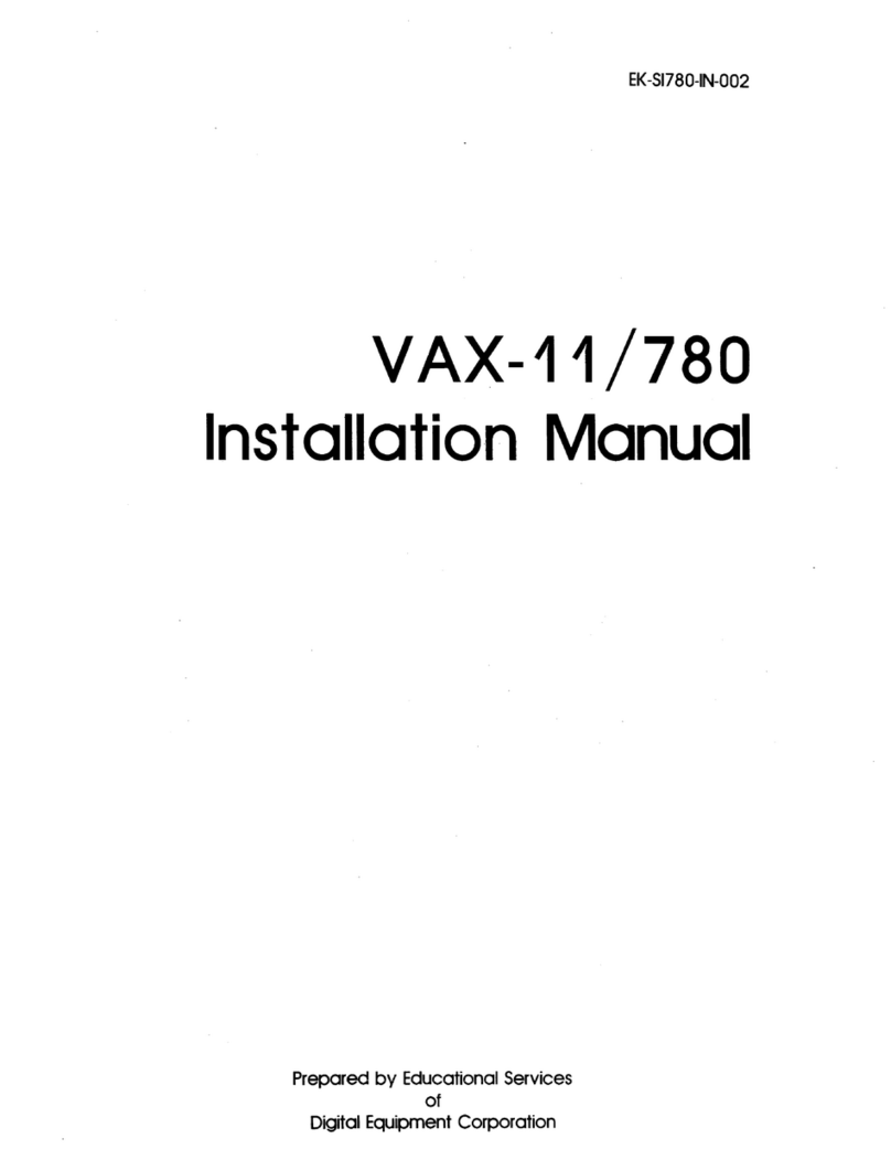 Digital Equipment Unibus VAX-11/780 User manual Digital Equipment Unibus VAX-11/780 User manual