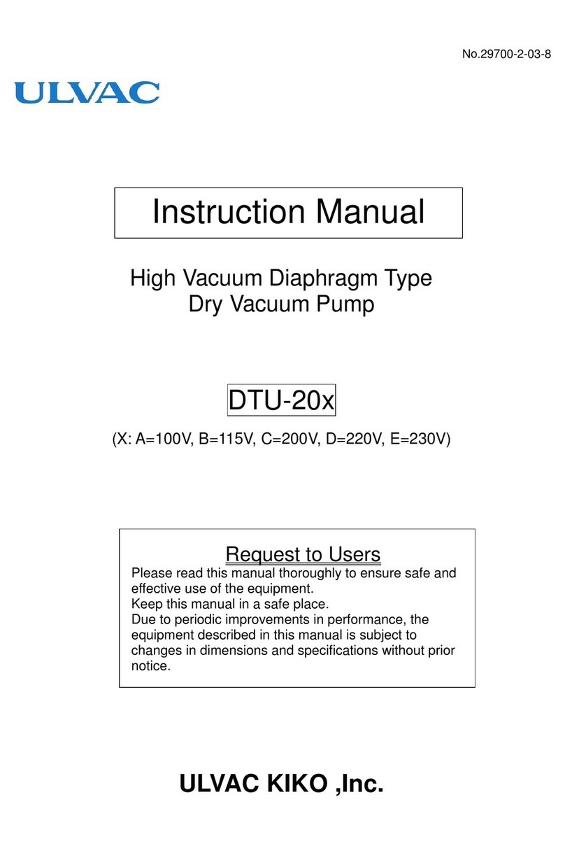 Ulvac DTU-20 Series instruction manual