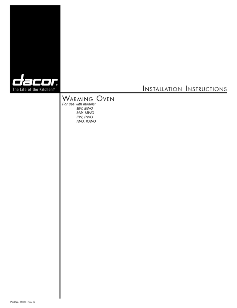 Dacor EW User manual Dacor EW User manual