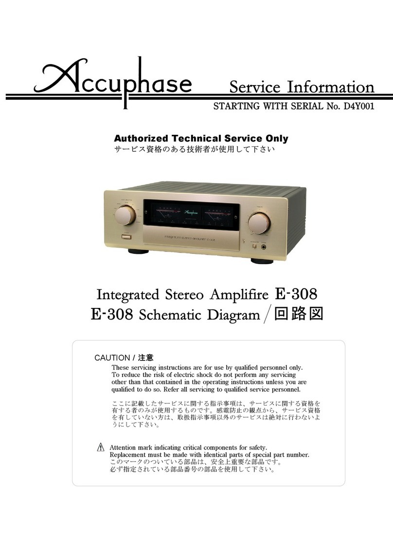 Accuphase E-308 Operating and installation instructions