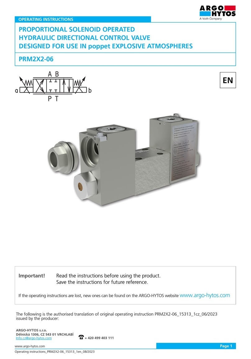 Volth ARGO HYTOS PRM2X2-06 operating instructions Volth ARGO HYTOS PRM2X2-06 operating instructions