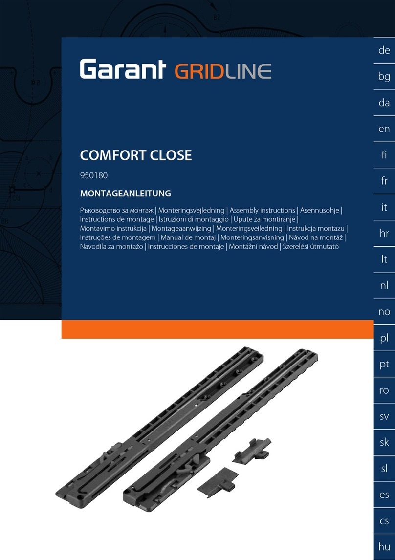 GARANT GRIDLINE COMFORT CLOSE User manual