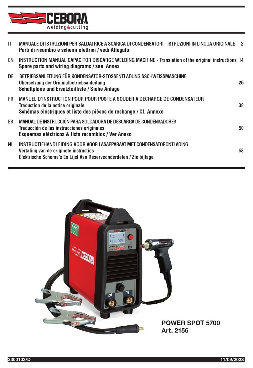 Cebora POWER SPOT 5700 instruction manual Cebora POWER SPOT 5700 instruction manual