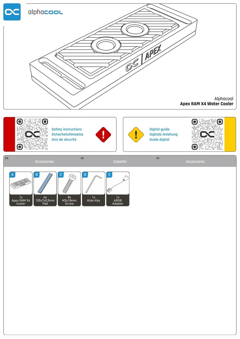 Alphacool Apex RAM X4 manual